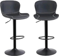 New Youhauchair Bar Stools Set of 2, PU Leather Co