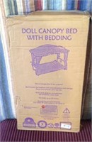 Doll Canopy Bed With Bedding