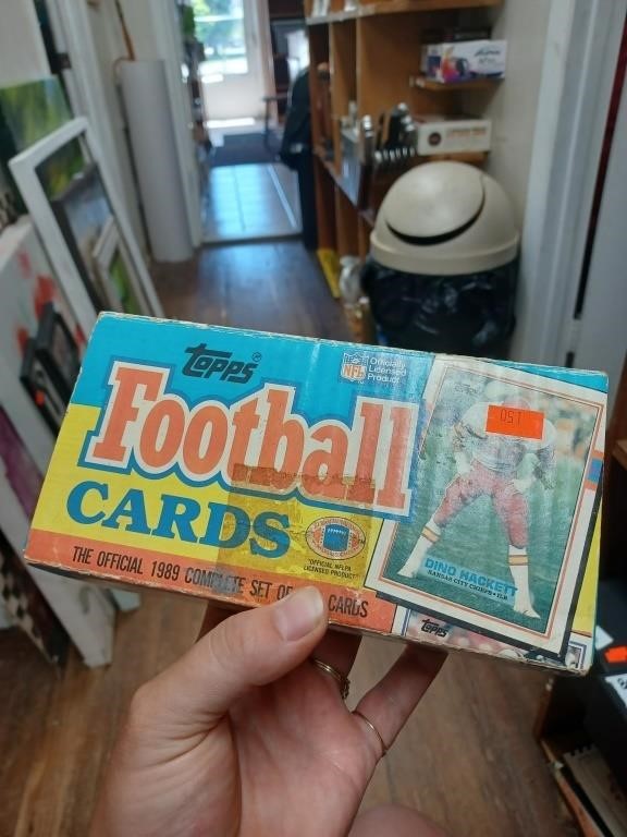Football Collector Cards Box, Baseball Collector