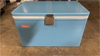 Vintage Coleman Baby Blue Metal Cooler With Tray I