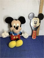 Vintage Mattel Mickey Mouse doll, 13 inches