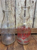 Milk Bottles From Houston and Lubbock