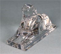 Baccarat Crystal Sphinx Figurine