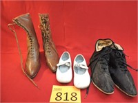 Three Vintage Pairs Of Shoes
