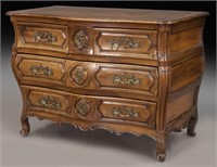 18th C. French Provincial walnut commode