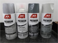 Ace Premium Paint/Primer Spray-Light Gray Clear,