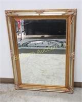 Framed Beveled Mirror Approx. 44" x 32"