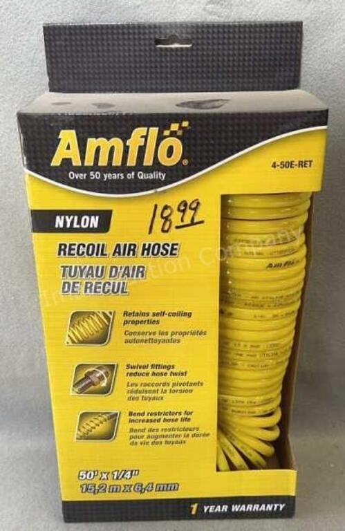 New 50ft Recoil Air Hose