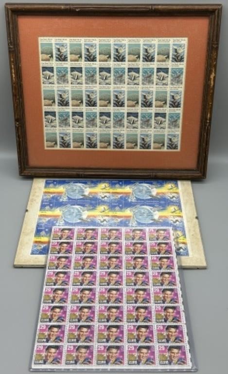 Elvis, Coral Reef, and Probing The Moon Stamps