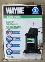 New Wayne 1/3 Hp Sump Pump