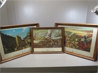 (3) Framed US War Office Army prints – “I’ll Try,