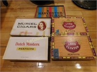 5 cigar boxes