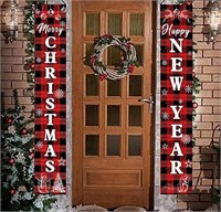 New, Merry Christmas Banners, Xmas Porch Sign