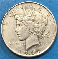 1922 Silver Peace Dollar USA