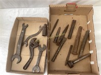 Assorted Chisels and Wrenches