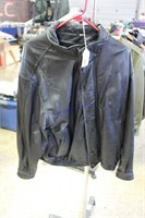 Members Only Mens Leather Jacket Large