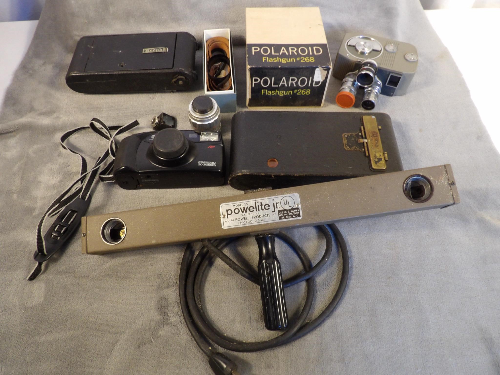 Lot of Vintage Cameras and Accessories