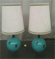 Pair of Accent Lamps, Approx. 18" Tall