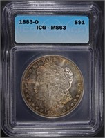 1883-O MORGAN DOLLAR ICG MS63