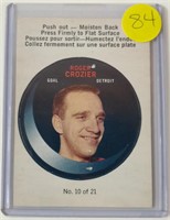 1968-69 OPC Puck Sticker Roger Crozier Card