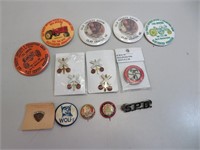 Vintage Pin Backs (see photos)