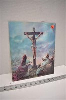 Crucifixion Holograph Picture 10" x 12"