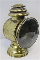 Antique STAY LIT Brass Carriage Light