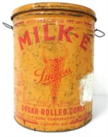 Milk-E Success Sugar Cone Tin Can,