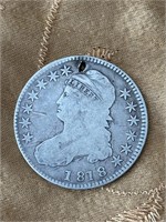 1818 SILVER CAPPED BUST HALF DOLLAR