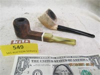 Two Vintage Tobacco Pipes