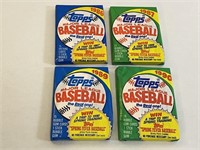 1986 1987 1989 1990 Topps  Baseball Wax Packs