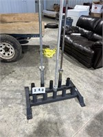 Barbell Stand, 3 barbells