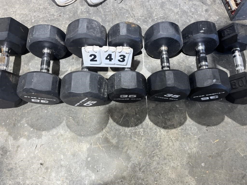 Rubber Coated Dumbells