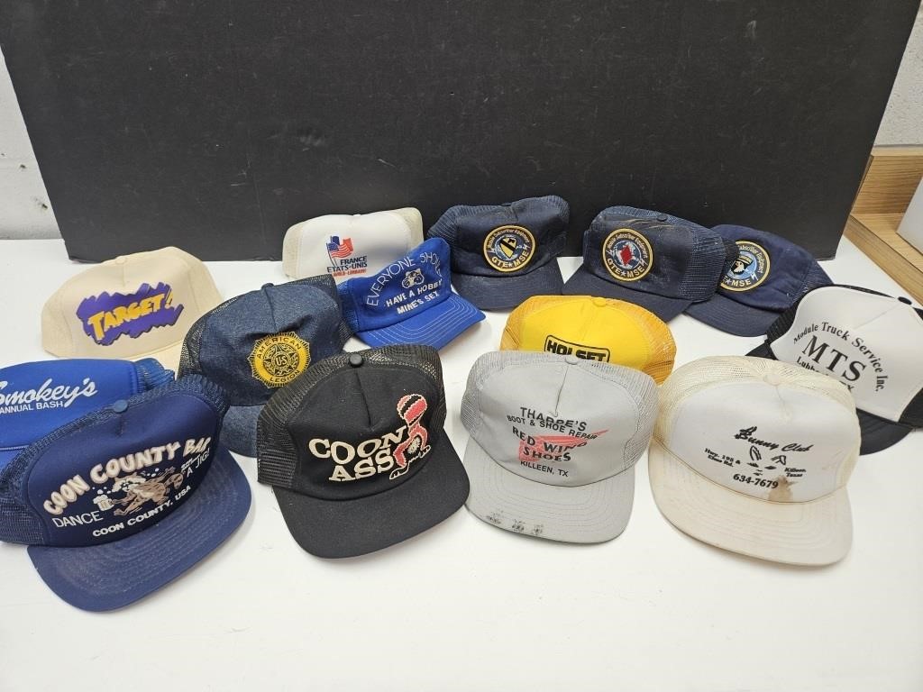 Vintage Advertising Trucker Hats Lot