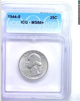 1944-S Quarter ICG MS66+ LISTS $110
