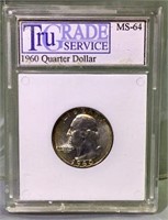 1960 Silver Quarter MS 64