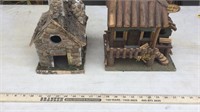 (2) NORTH BAY SHACK & CHURCH BIRD HOUSES