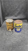 2 Vtg Cardboard Oil Cans