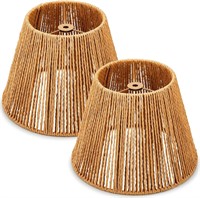 2pc Boho Rattan Lamp Shade (6x7.5x10)