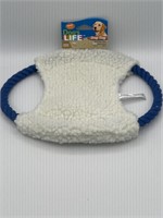 Comfy Fleece 14” Rope Disk Toy