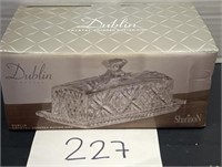 Dublin Crystal covered butter dish
