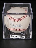 Autographed Derek Jeter Certified Baseball w/ COA