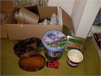 Box Lot of Estate Household Items