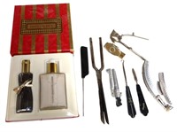 VINTAGE SHAVING TOOLS & ESTEE LAUDER SET