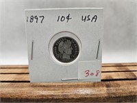 1897 LIBERTY DIME USA