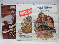 1970s Original Tri-Fold Movie Poster Lot