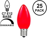Novelty Lights 25 Pack C7 Outdoor Light Bulbs
