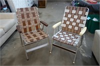 2 Vintage folding Chairs