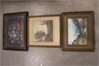 3 FRAMED ORIGINAL PIECES OF ARTWORK