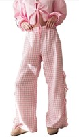 S) 4Pack - Women Y2k Striped Lounge Pants